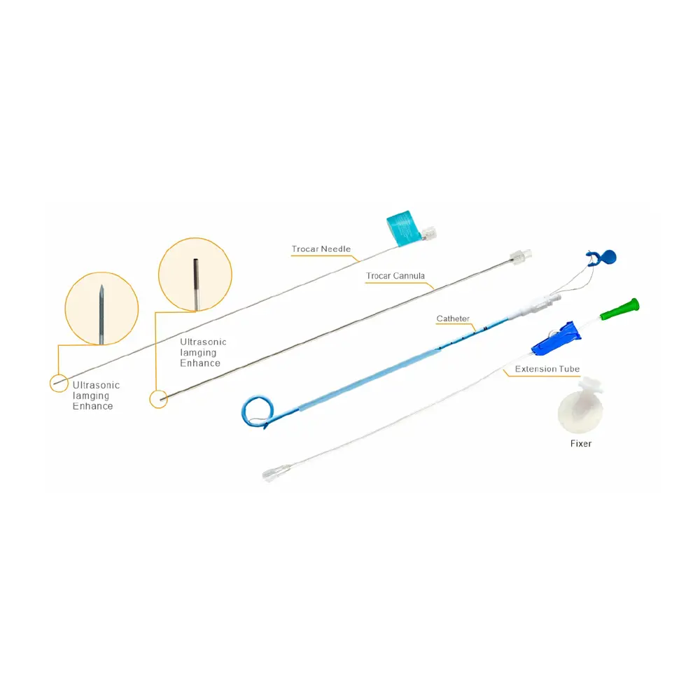 Pigtail Drainage Catheter Set